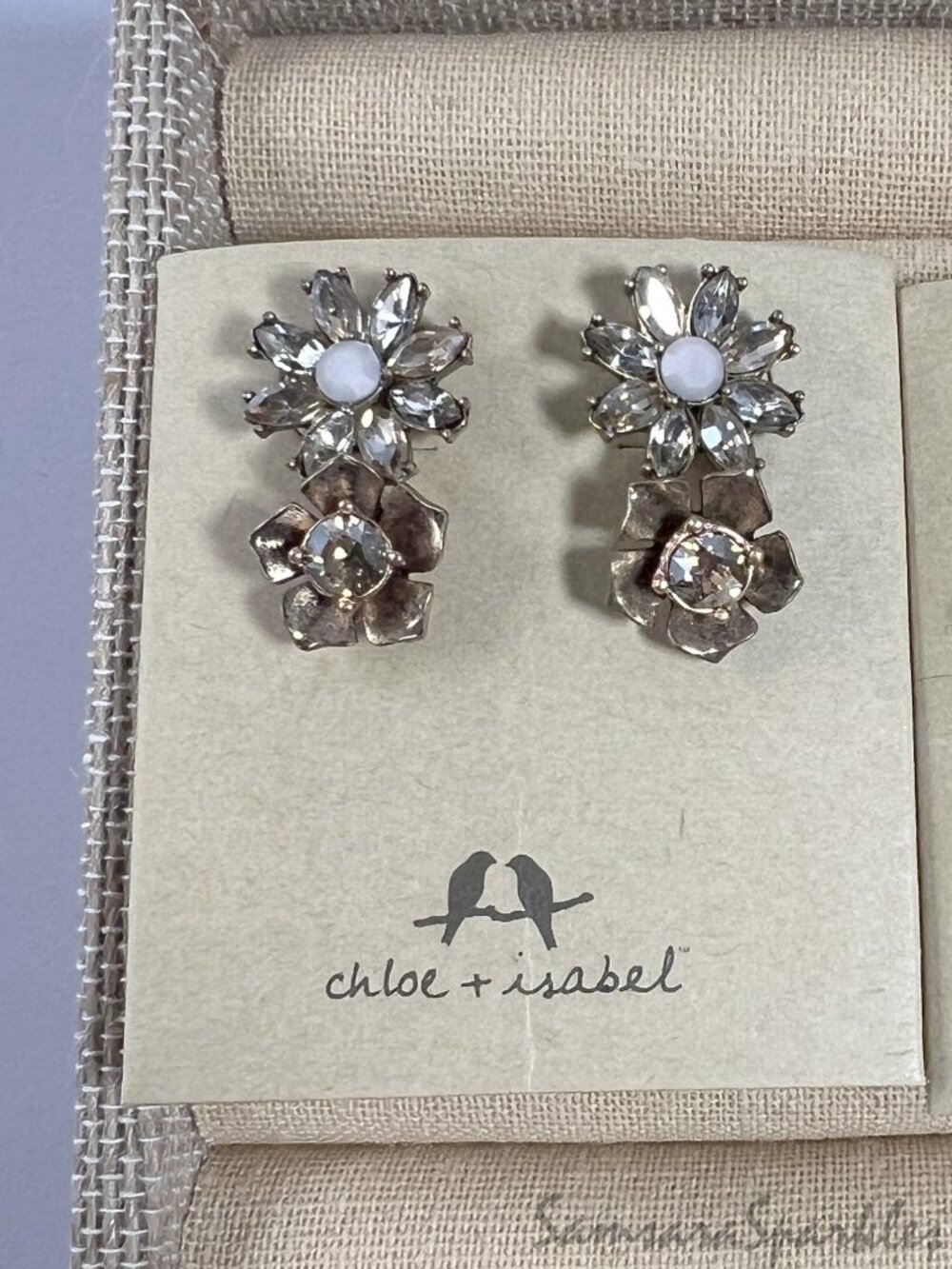Chloe + Isabel Six-piece Light Blue & Bronze Floral Jewlery Set - Picture 6 of 8